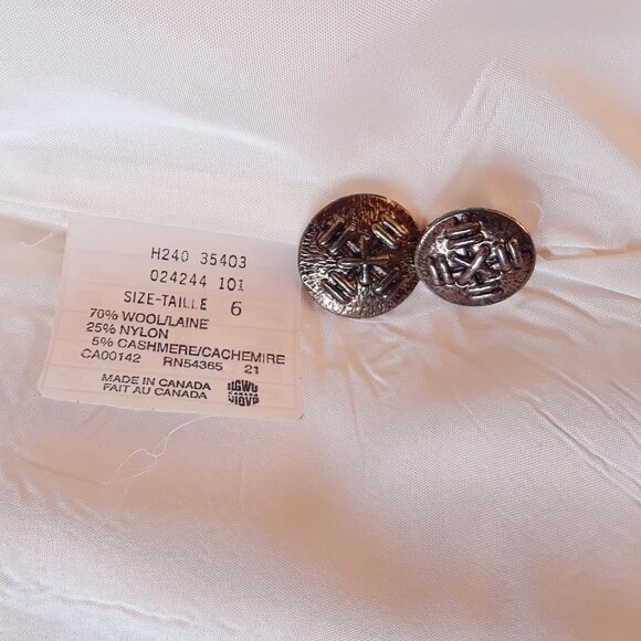 Vintage 90s Bianca Nygard Wool Cashmere Blazer - Picture 10 of 11